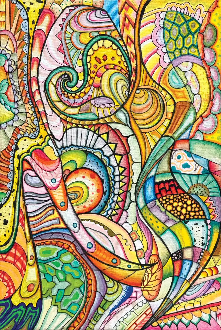 Psychedelic third-eye painting