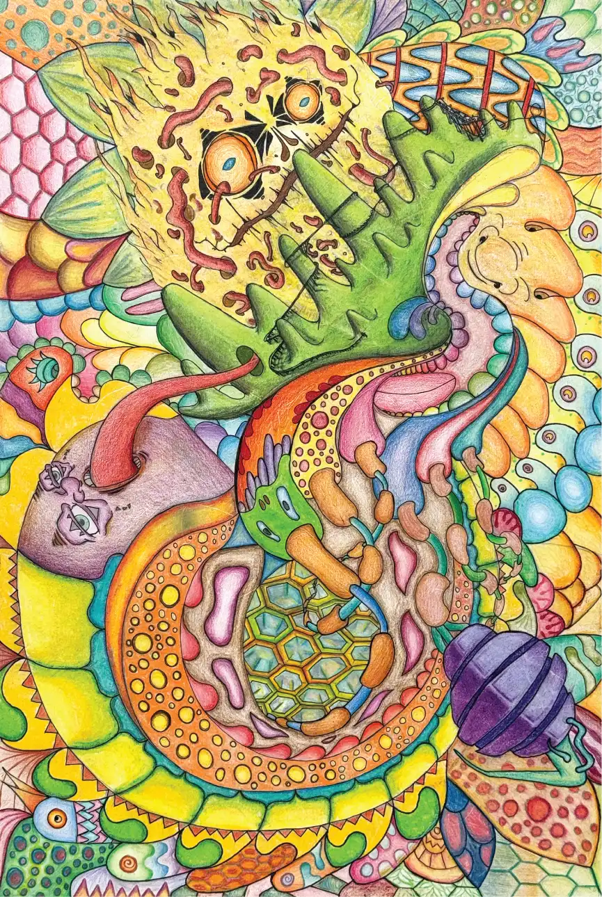 Cosmic mandala design
